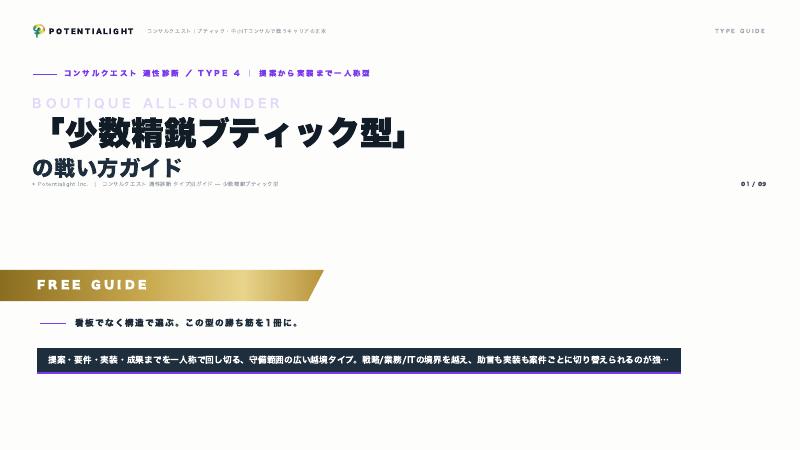 少数精鋭ブティック型の戦い方ガイド 表紙