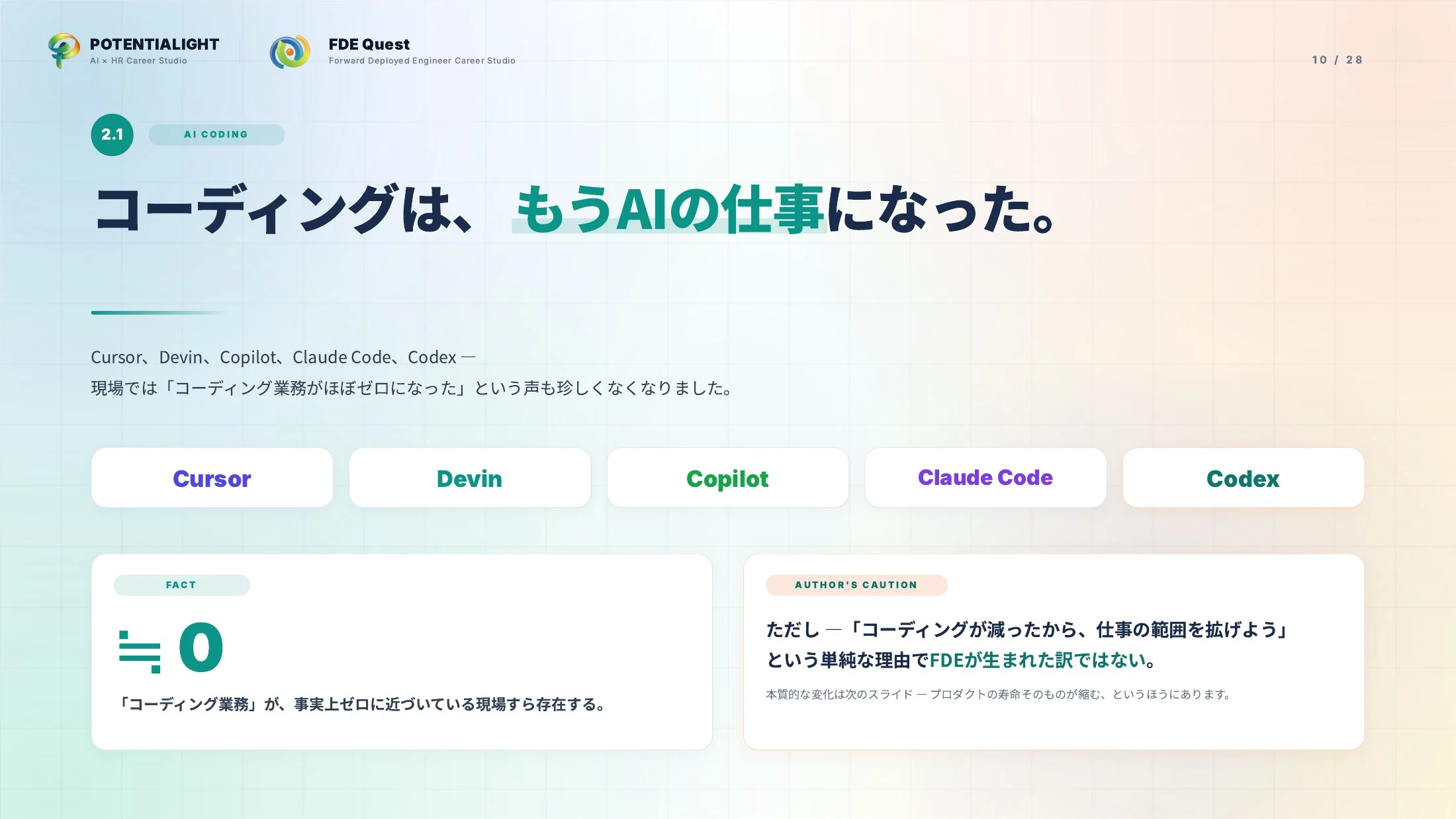 FDEをどこよりもわかりやすく説明する ウェビナースライド 10枚目